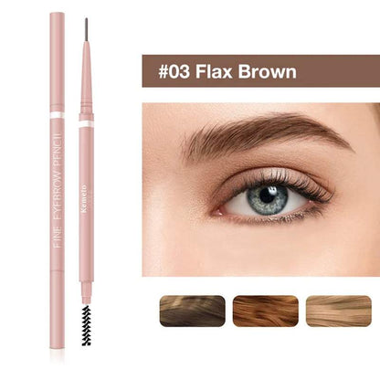 1.5Mm Ultra Fine Double-Ended Eyebrow Pencil () Waterproof Sweat-Proof Long Lasting Professional Eye Makeup for Women