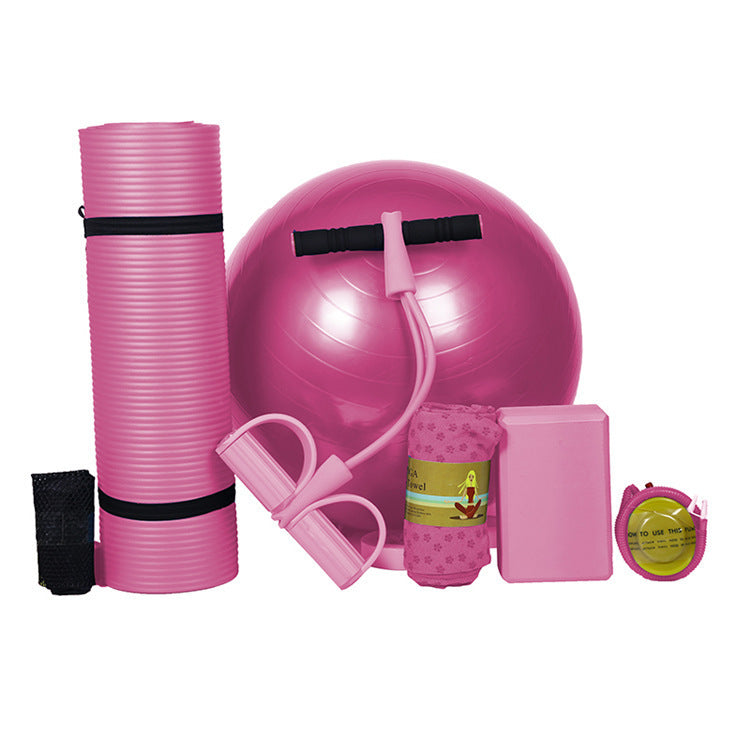 Beginner Yoga Mat Five Piece Set Of Fitness Equipment