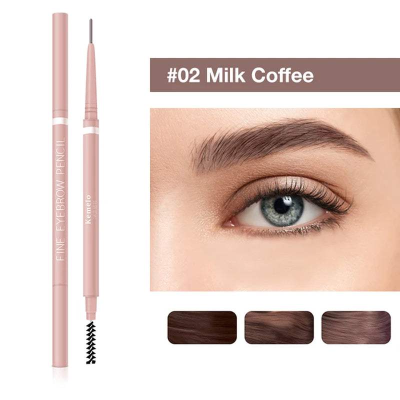 1.5Mm Ultra Fine Double-Ended Eyebrow Pencil () Waterproof Sweat-Proof Long Lasting Professional Eye Makeup for Women