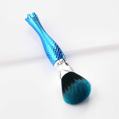 Single makeup brush makeup tool blue