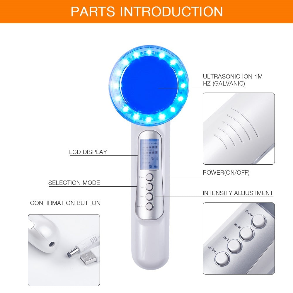 Negative ion beauty instrument