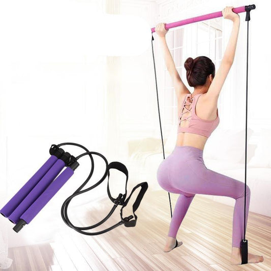 Three-section Pilates fitness stick