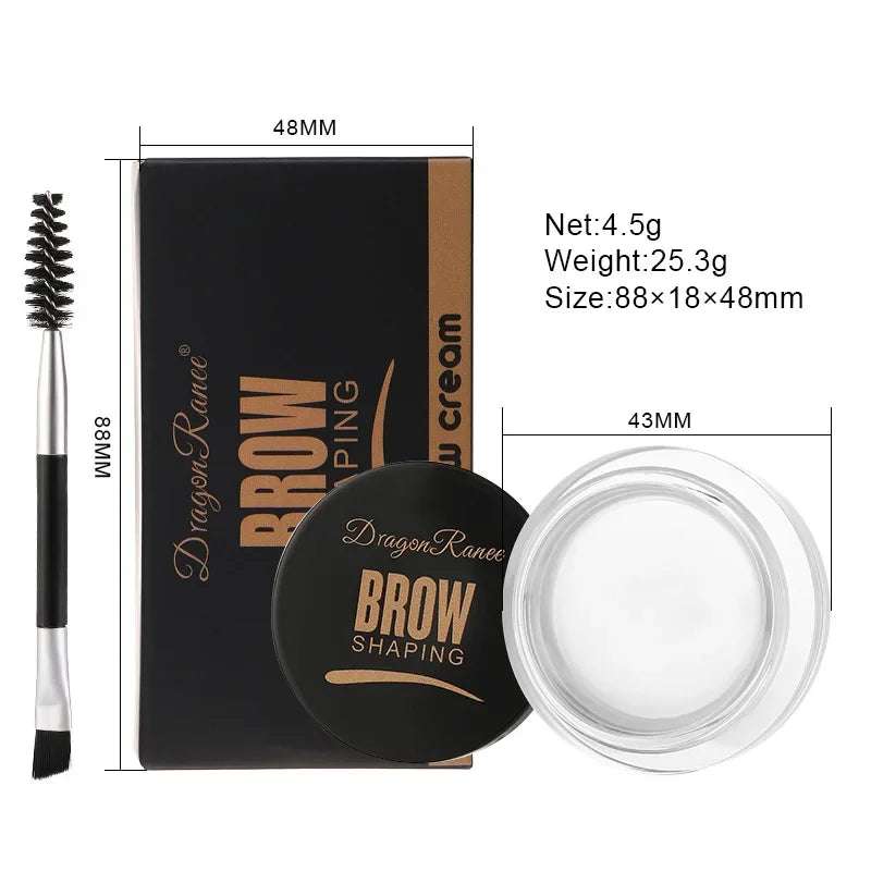 3D Wild Eyebrow Gel Wax Brow Styling Soap Waterproof Long Lasting Tint Eyebrows Enhancers Brows White Brown Makeup Cosmetic Tool