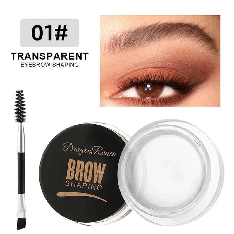 3D Wild Eyebrow Gel Wax Brow Styling Soap Waterproof Long Lasting Tint Eyebrows Enhancers Brows White Brown Makeup Cosmetic Tool