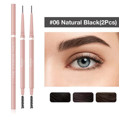 1.5Mm Ultra Fine Double-Ended Eyebrow Pencil () Waterproof Sweat-Proof Long Lasting Professional Eye Makeup for Women