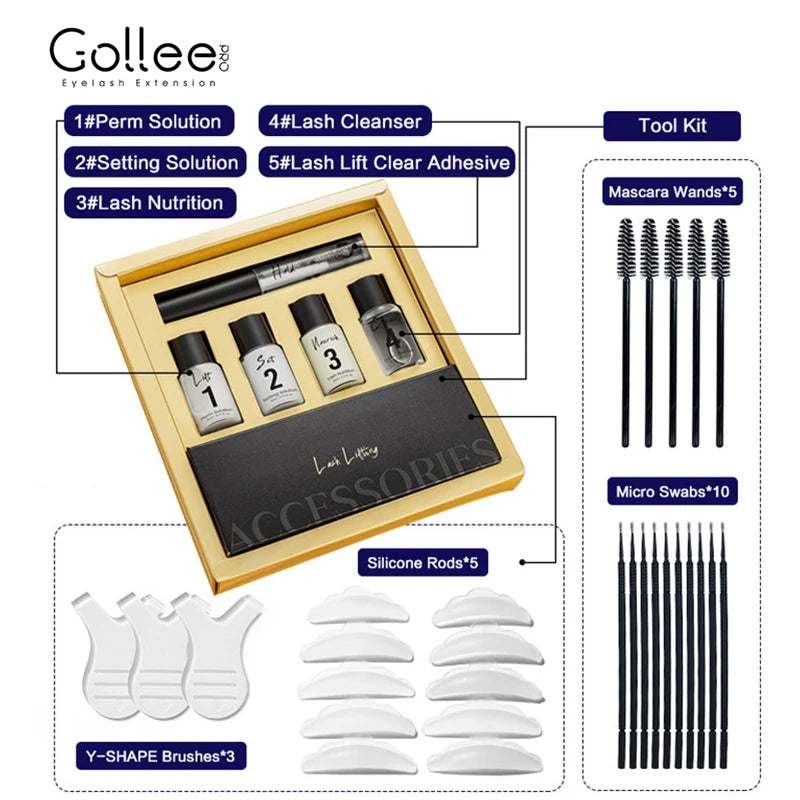 New Original Eyelash Lifting Perm Retention 4-6 Weeks Lash Lift Set for Lash Curler Eyelash Perm Kit Treatment Makeup Set