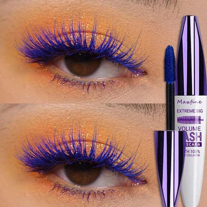 Waterproof Blue Eyelash  New 5D Silk Fiber Stereo  Lasting Fast-Dry Curling Lashes Extension Makeup Eye Cosmetics