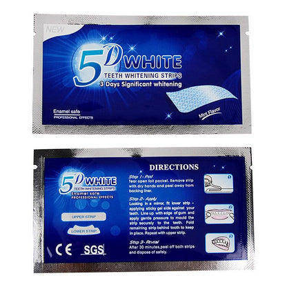 5D Gel Teeth Whitening Strips White Tooth Dental Kit