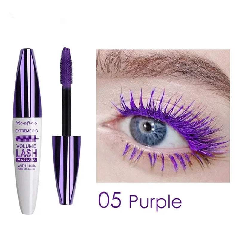 Waterproof Blue Eyelash  New 5D Silk Fiber Stereo  Lasting Fast-Dry Curling Lashes Extension Makeup Eye Cosmetics