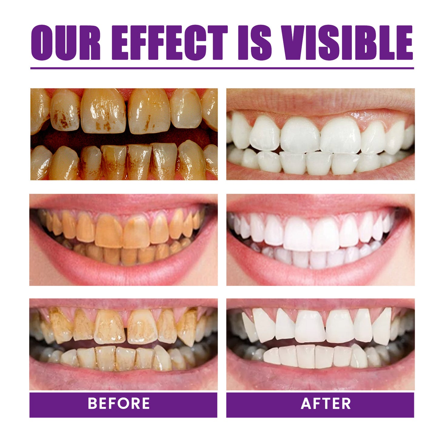 Purple Whitening Toothpaste Cleaning Care