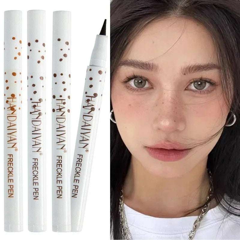 Freckle Pen Waterproof Natural Simulation Fake Spot Makeup Tool Lasting Waterproof Face Dot Spot Pen Eyeliner Korean Cosmetics