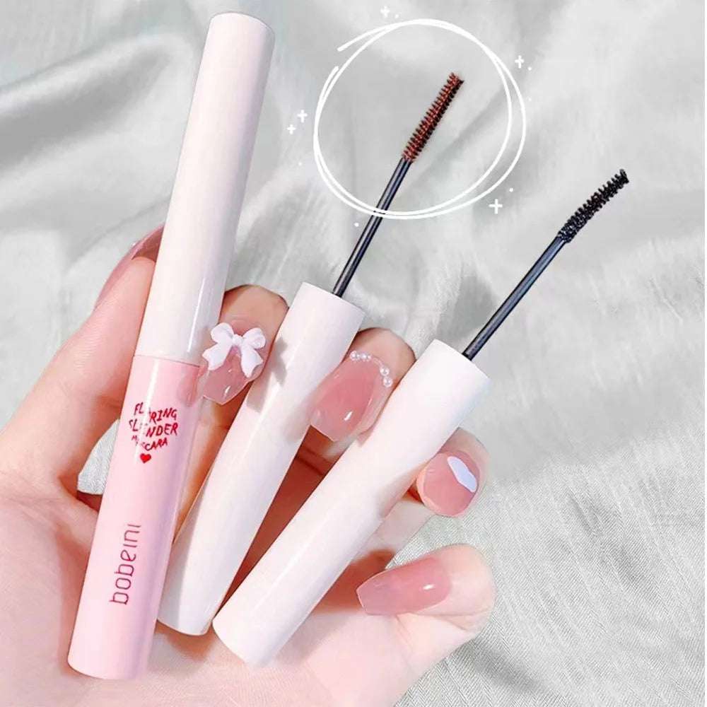 Ultra-Fine Small Brush Head Mascara Lengthening Black 3D Lash Eyelash Extension Eye Lashes Long-Wearing Black Color Mascara