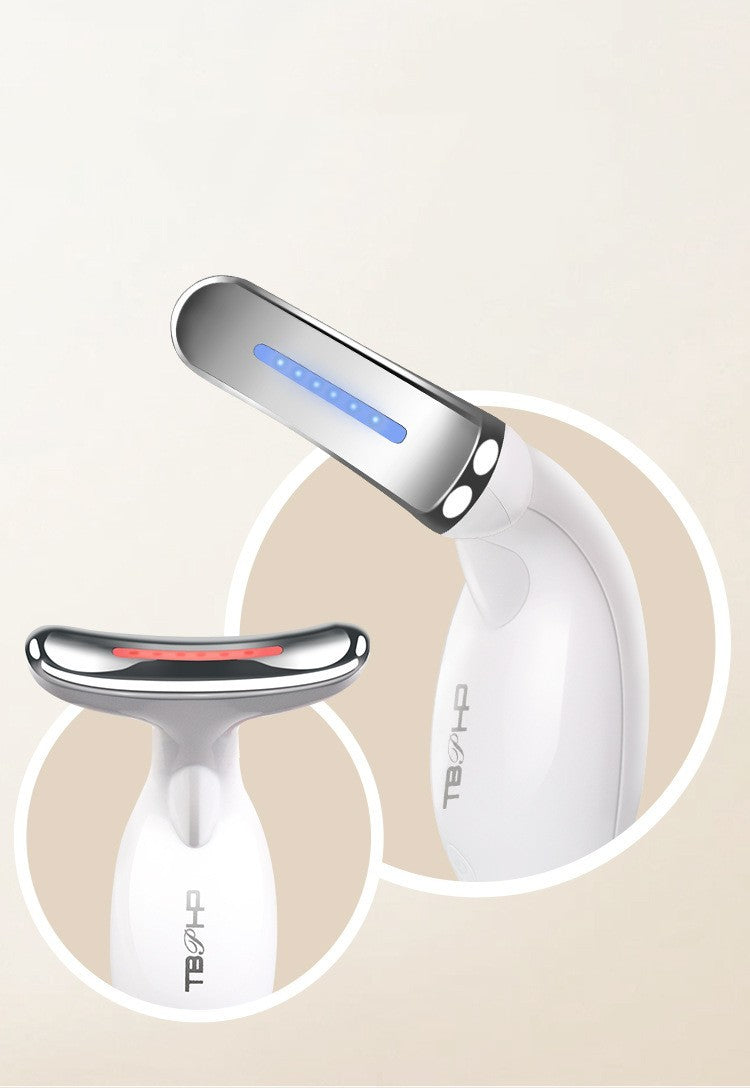 Neck Firming Beauty Device with Vibration & Color Light Therapy