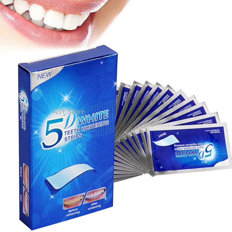 5D Gel Teeth Whitening Strips White Tooth Dental Kit