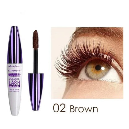 Waterproof Blue Eyelash  New 5D Silk Fiber Stereo  Lasting Fast-Dry Curling Lashes Extension Makeup Eye Cosmetics