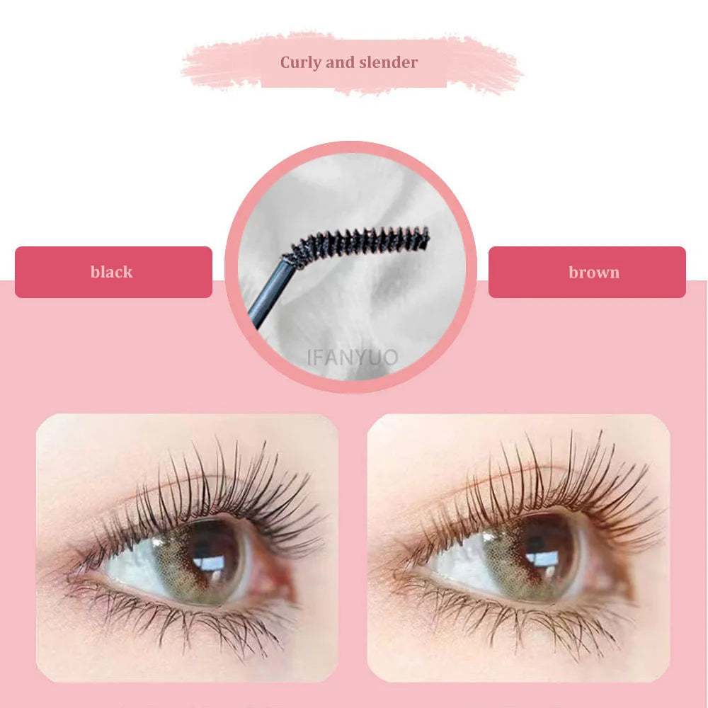 Ultra-Fine Small Brush Head Mascara Lengthening Black 3D Lash Eyelash Extension Eye Lashes Long-Wearing Black Color Mascara