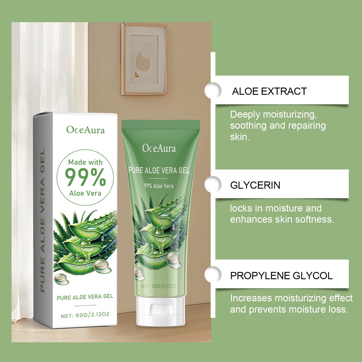 Aloe Skin Care Gel Facial Hydrating