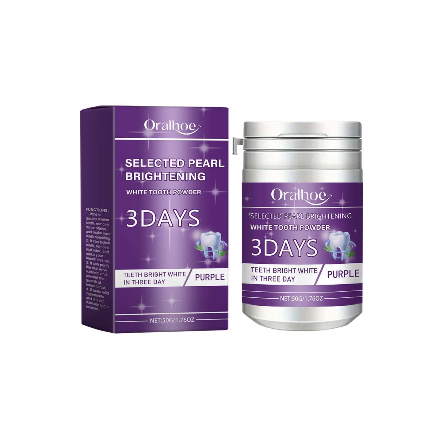 Purple Dental Powder Daily Care Oral Cleaning