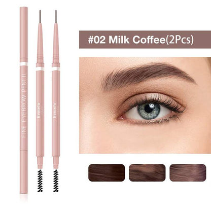 1.5Mm Ultra Fine Double-Ended Eyebrow Pencil () Waterproof Sweat-Proof Long Lasting Professional Eye Makeup for Women