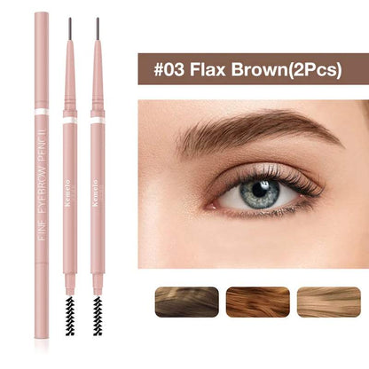 1.5Mm Ultra Fine Double-Ended Eyebrow Pencil () Waterproof Sweat-Proof Long Lasting Professional Eye Makeup for Women