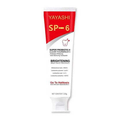 Probiotic Toothpaste SP-6 Whitening Tooth Remove Plaque Stains Teeth Whitener Oral Hygiene Clean Fresh Breath Denta 120G New